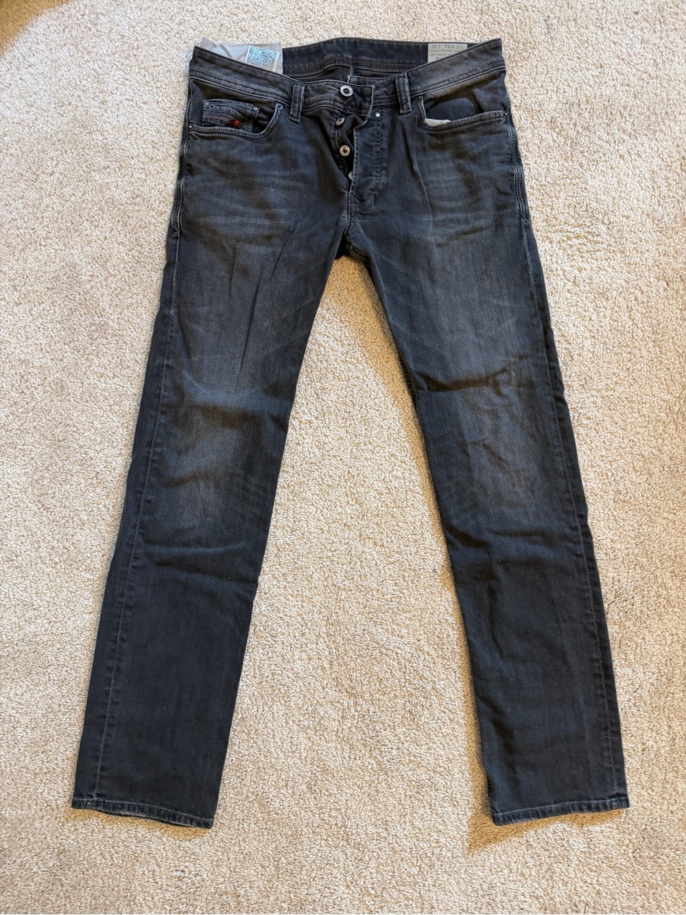 Diesel Safado Men's Slim Straight Dark Gray Jeans